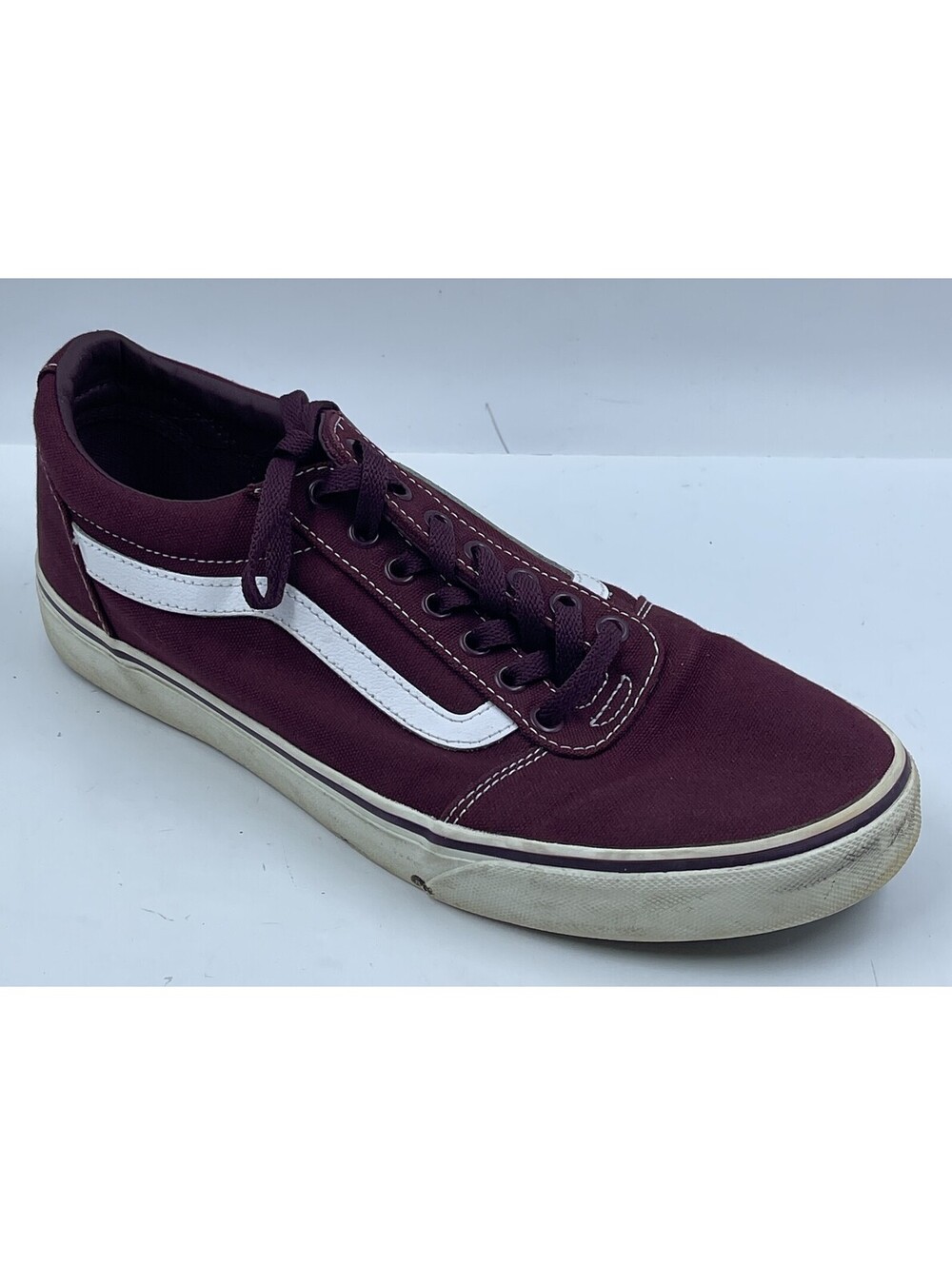 Vans Old Skool Sneaker Men’s Size 10.5 Burgundy Canvas Athletic Shoes